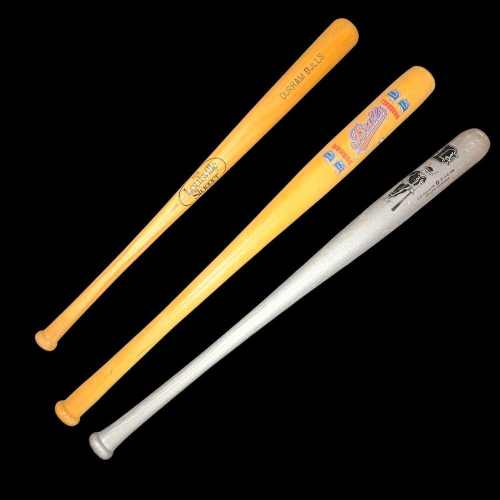 MLB Souvenir Baseball Bats, 3 Durham Bulls 1-16" Bat & 2-18" Mini Baseball Bats